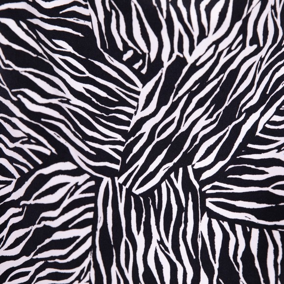 Tahari Zebra Print Sleeveless Cowl Neck Blouse Top - Size M - Picture 8 of 12